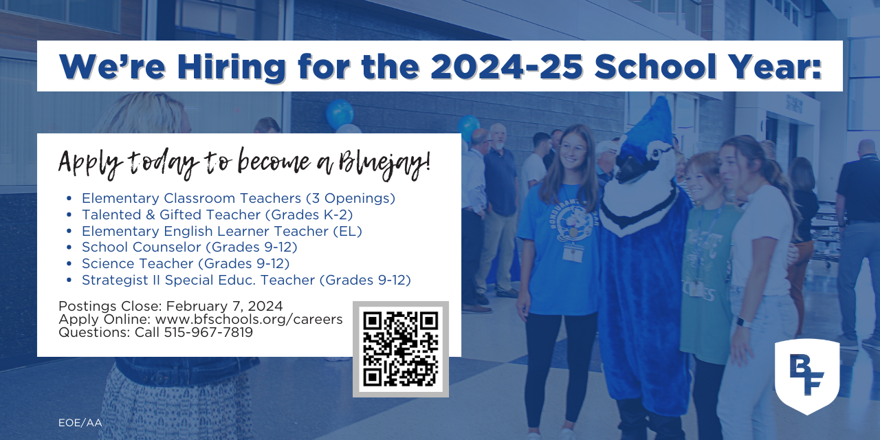 We're hiring for the 2024-25 school year